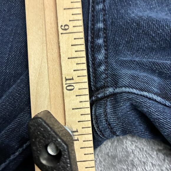 Express Jeans Womens 0/R Blue Cropped Flare High Rise 4-Way Hyper Stretch Pants - Picture 10 of 12